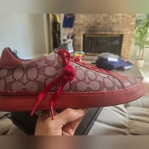 Coach Red Signature Sneakers